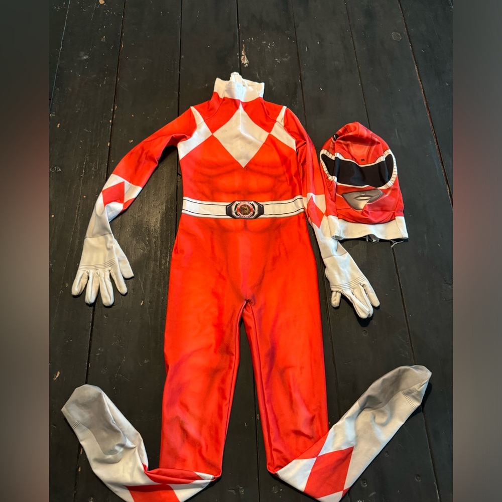 Red power ranger costume in kids size small